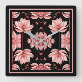 Reloj Cuadrado Pink Lotus Classic