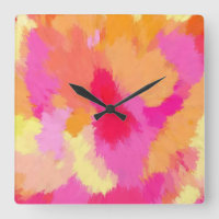 Pink, Orange and Yellow Watercolors 