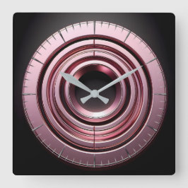 Reloj Cuadrado pink rings