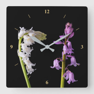 Reloj Cuadrado Pinkbells Whitebells