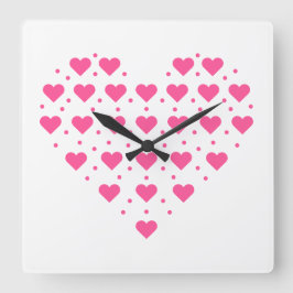 Reloj Cuadrado Pinke Herzen