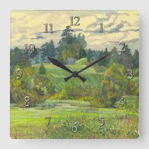 Reloj Cuadrado Pinos