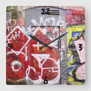 Reloj Cuadrado Pintada del callejón de Backstreet