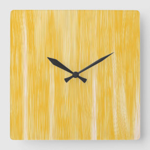 Reloj Cuadrado Pintura abstracta amarilla