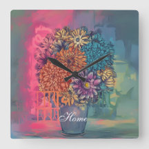 pintura acuarela de flores en un jarrón