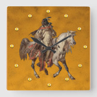 Pintura de época, valor y caballo nativo americano