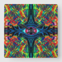 Pintura de ojos torcidos y trippy
