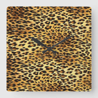 Reloj Cuadrado Pintura de patrón de camuflaje de puntos leopardo