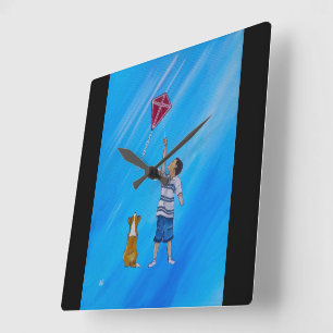 Reloj Cuadrado Pintura Más Ligera que el Aire por Alfred Fox