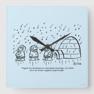 Reloj Cuadrado Pisapapeles