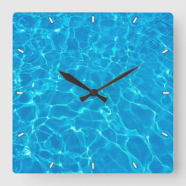 Reloj Cuadrado Piscina azul Guay Acuático