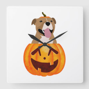 Reloj Cuadrado Pitbull Halloween