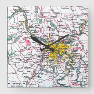 Reloj Cuadrado Pittsburgh