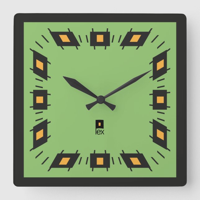 Reloj Cuadrado PIXELAT PRIMERA SERIE LEX by Masanser (Anverso)