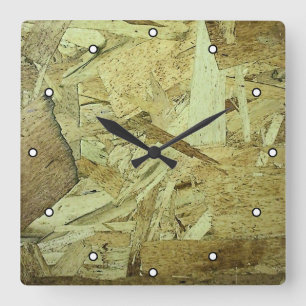 Reloj Cuadrado Placa de chip OSB Plywood con puntos