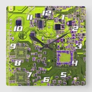 Reloj Cuadrado Placa de circuito impreso del conjunto PCB del cir