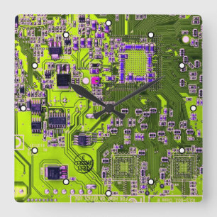 Reloj Cuadrado Placa de circuito impreso del conjunto PCB del cir