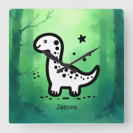 Reloj Cuadrado Placa de papel