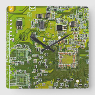 Reloj Cuadrado Placa del circuito impreso del conjunto del circui