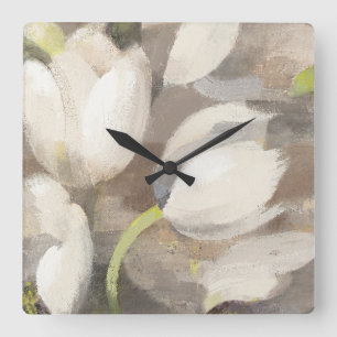 Reloj Cuadrado Placer II del tulipán