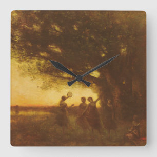 Reloj Cuadrado Placeres de la tarde