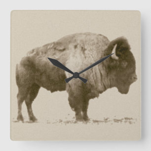 Reloj Cuadrado Plains Bison