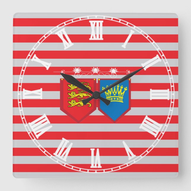 Reloj Cuadrado Plantagenetas (Anverso)