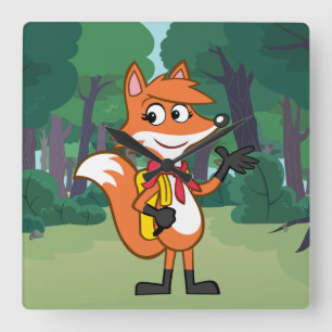 Reloj Cuadrado plantilla