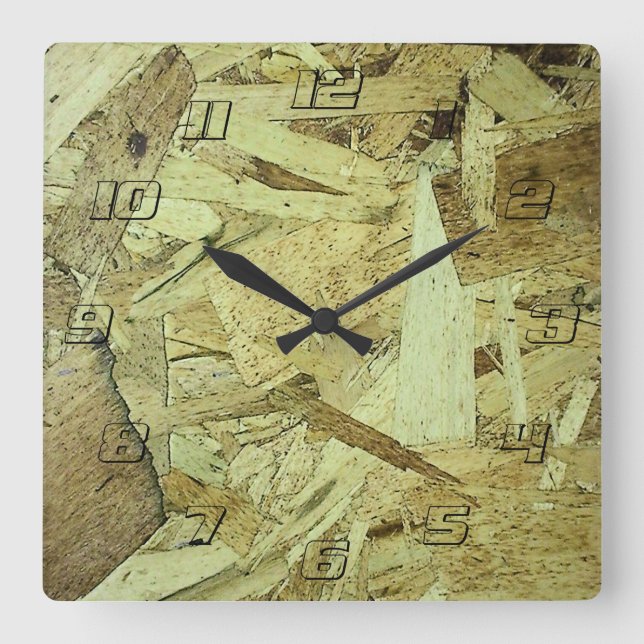 Reloj Cuadrado Plástico para placa de chip OSB (Anverso)