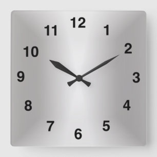Reloj Cuadrado Plata Estilosa 🕰️ Edición Especial 25 Aniversario