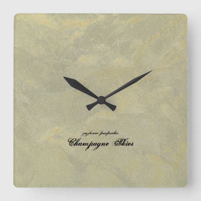 Reloj Cuadrado Plata Y Plata (Anverso)