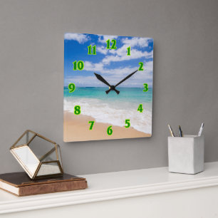 Reloj Cuadrado Playa