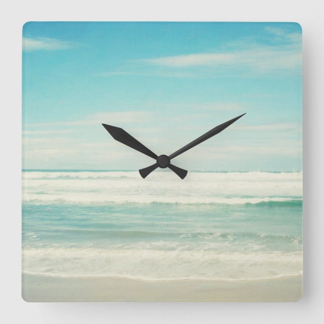 Reloj Cuadrado Playa (Anverso)