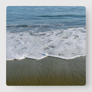 Reloj Cuadrado Playa/Arena/Ondas
