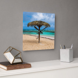 Reloj Cuadrado Playa de Anse des Rochers