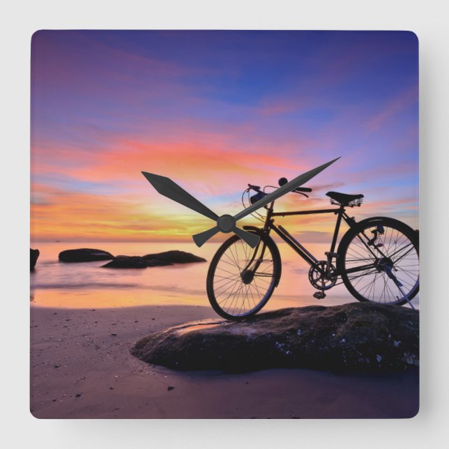 Reloj Cuadrado Playa el | Tailandia de Huahin (Anverso)