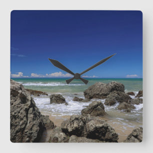 Reloj Cuadrado Playa el Trancoso, estado de Río DA Barra de