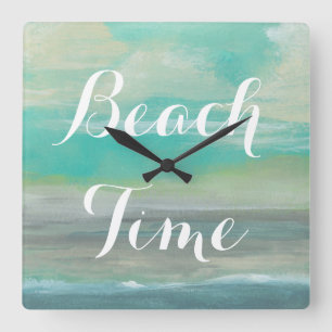 Reloj Cuadrado Playa I de la tierra baja