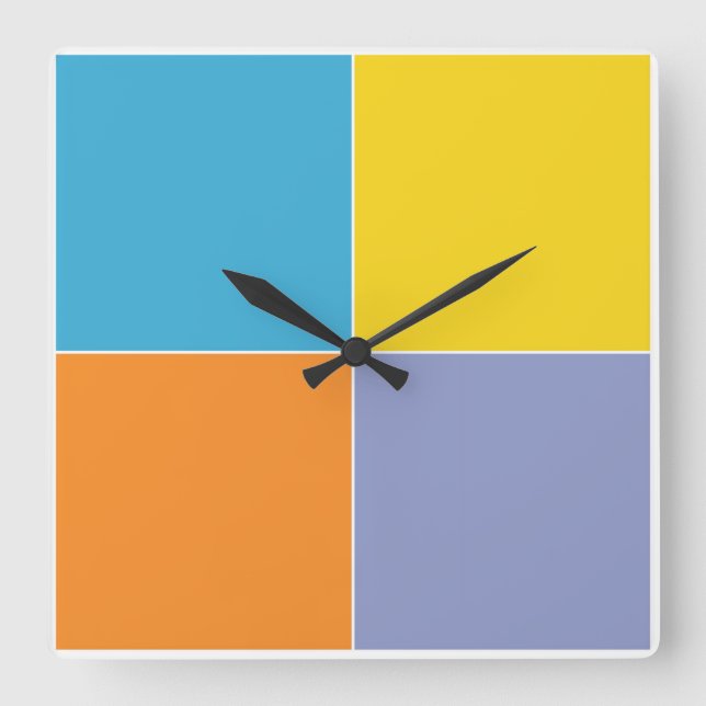 Reloj Cuadrado Playas de Pascua de Primavera (Anverso)