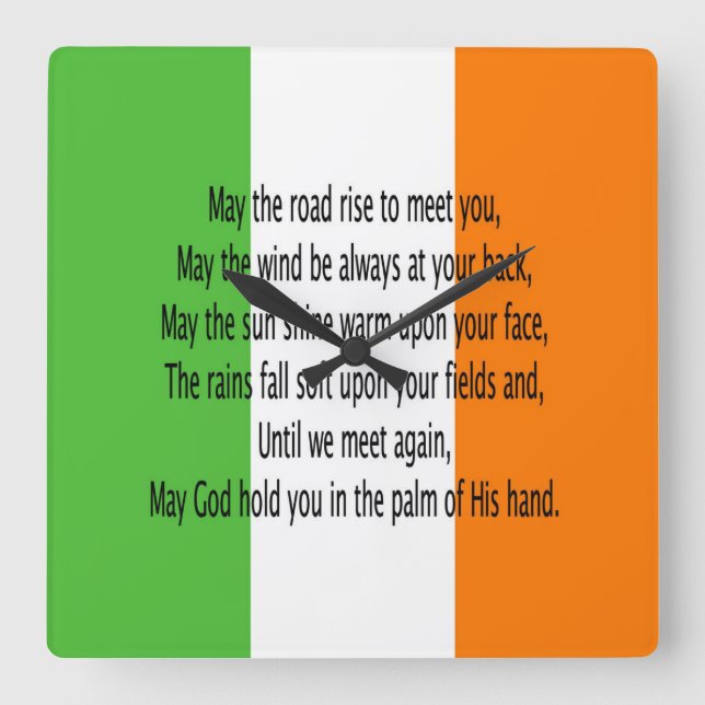 Reloj Cuadrado Plaza de Bendición de Irlanda (Anverso)