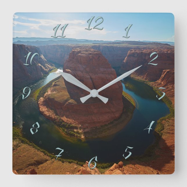 Reloj Cuadrado Plegado herradura (Anverso)