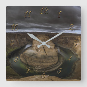 Reloj Cuadrado Plegado herradura