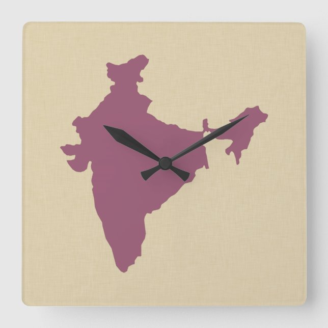 Reloj Cuadrado Plum Spice Moods India (Anverso)