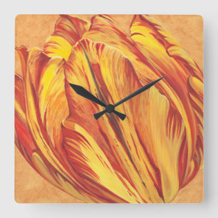 Reloj Cuadrado Poder I del tulipán