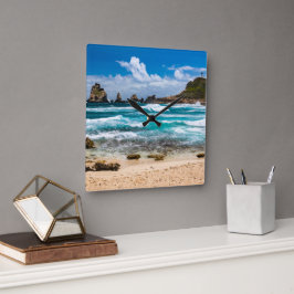 Reloj Cuadrado Pointe des Chateaux, Grande-Terre, Guadalupe