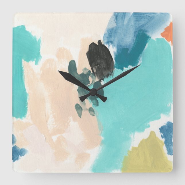 Reloj Cuadrado Polimérico III (Anverso)