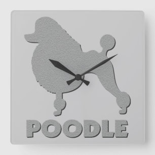 Reloj Cuadrado Poodle