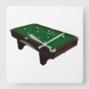Reloj Cuadrado Pool Table