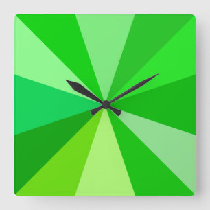 Reloj Cuadrado Pop Art Modern 60 Rays Geométricos divertidos en v