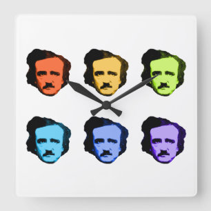 Reloj Cuadrado Pop Art Poe